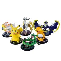 หุ่นโมเดล ZESTON ของสะสม PVC Lu-Nala Rayquaza Arceus Soleo Galeo Pokemon Pikachu ของเล่นแอ็คชั่นตุ๊กตา