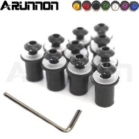 For YAMAHA YZF-R1 YZF-R3 YZF-R6 YZF-R15 YZF-R25 MT-03 MT-25 Motorcycle Windshield Bolts Screw Nut Fastener Kit M5 5mm 10PCS