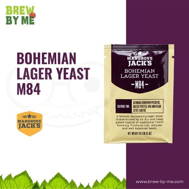 ยีสต์ทำเบียร์ Bohemian Lager M84 Mangrove Jack’s #homebrew