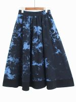 XITAO Skirt Irregular Contrast Color Print Skirt