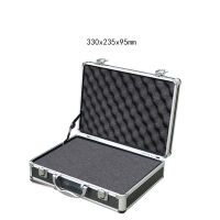 Aluminum alloy toolbox Impact resistance safety box instrument case suitcase fish rod model case With shockproof sponge
