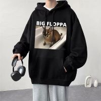 Big Floppa Funny Meme Cute Cat Animal Hoodie Men  Sweatshirt Autumn/Winter Oversized Long Sleeve Loose Streetwear Size XS-4XL