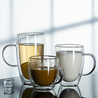 124x 250350450ml Double Wall Layer Cup Coffee Glass Tea Insulated Mug Wine Beer Milk Espresso Heat-Resistant Clear Thermo