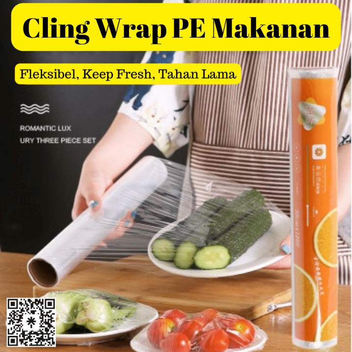 30 Cm X 20 M Yan Xi Plastik Cling Wrap Pe Makanan Lazada Indonesia