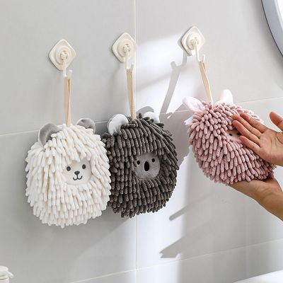 -sle quick-dryg handb ee hanng hoehold absorbent rag cartoon cute kiten and bathroom hand towel -CSQ2385✟✣