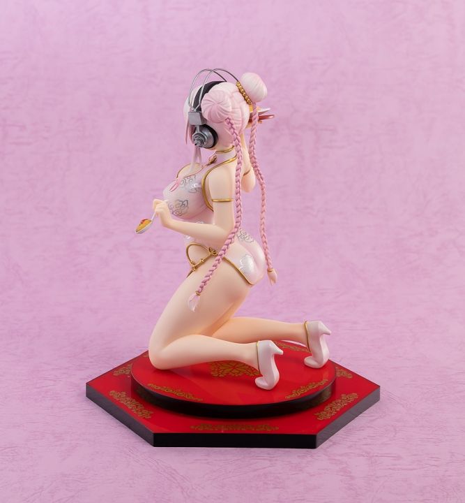 อะนิเมะซูเปอร์-sonico-นิเมชั่น-cheongsam-ซูเปอร์-sonico-18cm-exchange-หน้าอกขนาดใหญ่รูปการกระทำพีวีซีของเล่นรุ่นพร้อมกล่องและฐานตุ๊กตาของสะสมของขวัญวันเกิด