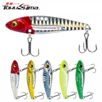 Fishing Bait 7g/10g/14g/17g/20g Vibrating Metal Spoon Lure 3D Eyes Spinner Balancer VIB Bionic Bait Sinking Jig Full Swimming