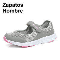 Summer Breathable Women Sneakers Healthy Walking Mary Jane Shoes Sporty Mesh Sport Running Mother Gift Light Flats 35-42 Size