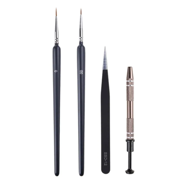 4 Pack Keyboard Lube Kit Stem Holder Lube Brush Universal Switch