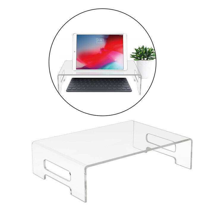 Moon Okey Okey Acrylic Monitor Stand Laptop Multi-Media Keyboard ...