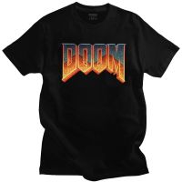 Doom Mens Short Sleeve Cotton T-shirt Retro Video Game Print Clothing Conan Barbaris Thulsa Snake Cult New