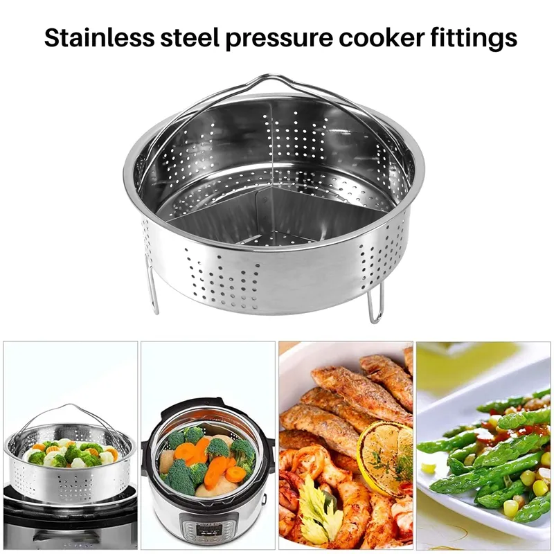 Stainless Steel Egg Steamer Rack for Pressure Cooker Egg Steam Rack Stand  Basket Set