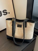 Fashion Commuting Large Capacity Bag 2023 New Womens Bag Popular Versatile Western Style Shoulder Bag Straw Woven Tote Bag 【JYUE】