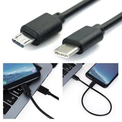Type C Usb-c To for Micro Usb Cable For Huawei Micro B Usb Type C Cord Male To Male Compatible For Xiaomi Docks hargers Docks Chargers