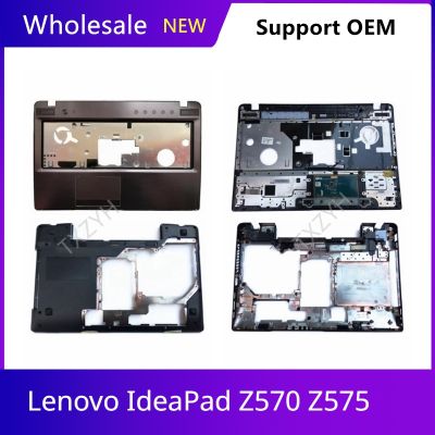 New Original For Lenovo IdeaPad Z570 Z575 Laptop Keyboard Upper Palmrest Lower Bottom Base Case Cover A B C D Shell