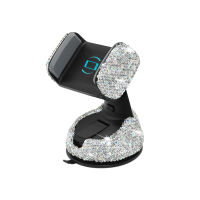 Dropshipping Bling Crystal Car Phone Holder 360 degree DIY Car Air Vent Mount Dashboard Car Accessories for Smart Phone