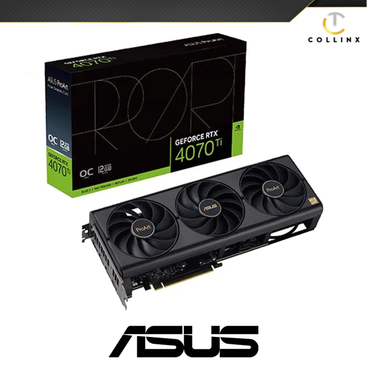 ASUS PROART-RTX4070TI-O12G Graphics Card | Axial-tech Fans | 2.5-Slot ...