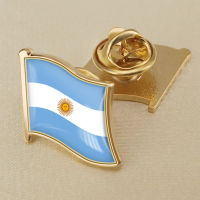 Argentina Argentina National Flag Crystal Resin Drop Badge Brooch Flag Badges of All Countries in the World All-metal Brooch Copper Brooch Collection