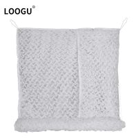 LOOGU White Snow Reinforced Camouflage Nets Garden Outdoor Decoration Pergola Gazebo Shade Fence Balcony Decor Mesh Military