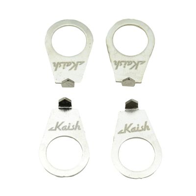 KAISH Set of 4 LP Guitar Knobs Pointer Plate 3/8" Knob Position Indicator for Gibson LP Les Paul Nickel Guitar Bass Accessories