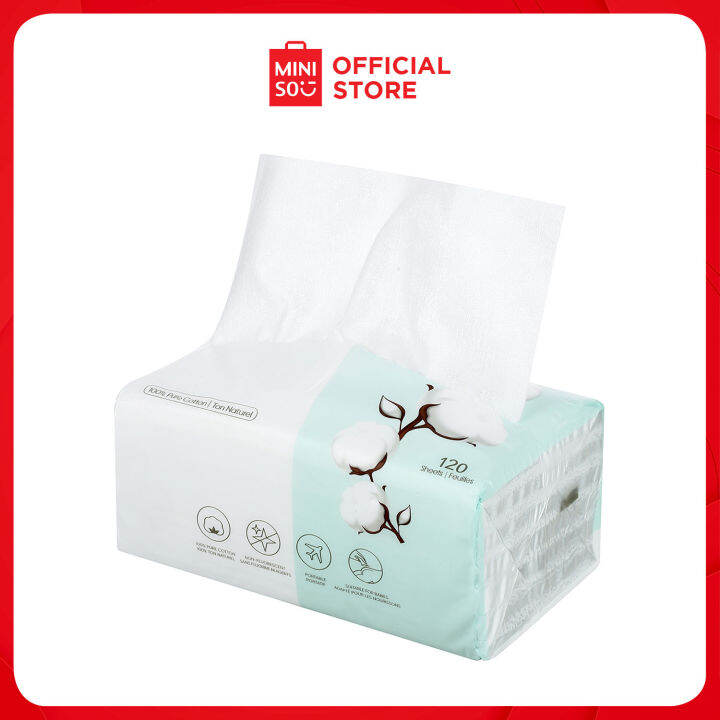 MINISO Facial Cleansing Tissue 120 Sheets Lazada PH