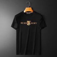 [ส่งของ]เสื้อยืดแขนสั้น คอกลม ผ้าฝ้ายแท้ พิมพ์ลาย Burberry Burberry ระดับไฮเอนด์ แฟชั่นฤดูร้อน สไตล์ยุโรป สําหรับผู้ชาย