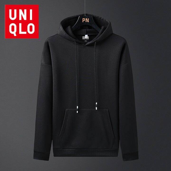 uniqlo-เสื้อกันหนาว-แขนยาว-มีฮู้ด-ผ้าฝ้าย-สไตล์สปอร์ต-สําหรับผู้หญิง