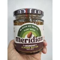 ⚡ Meridian Crunchy  Almond Butter สำหรับทาขนมปัง 170 g.  ⚡