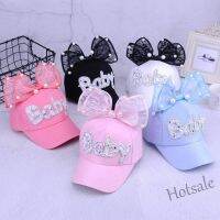 【hot sale】✽✟﹊ C05 Kids Adjustable Hat Baby Girl Casual Outdoor Letter Pattern Baseball Cap Breathable Visor