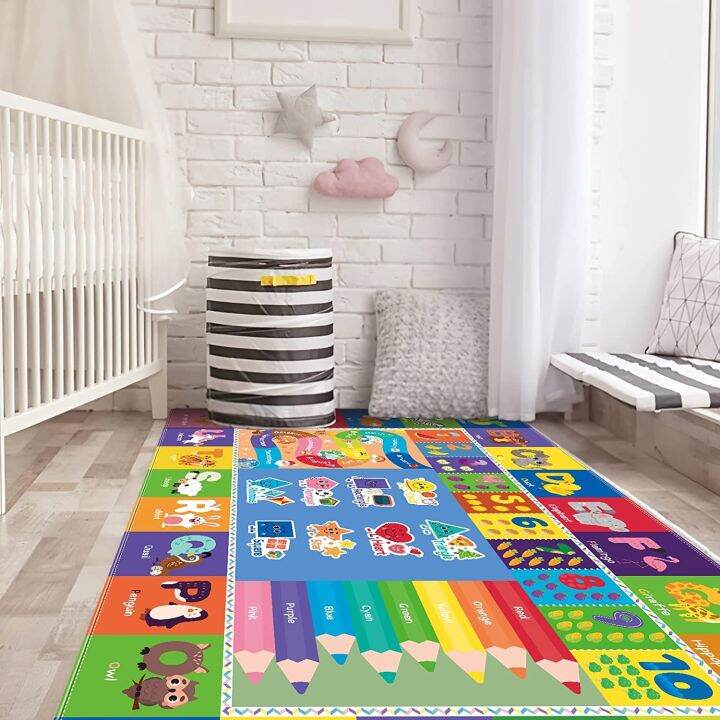 bjh Educational Numbers Animals for Room Decoration Children Area Rugs