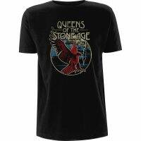 Retro Funny Slim Fit Manqueens Of The Stone Age Eagle Erkend T-Shirt Voor Mannen MenS Anime Cartoon Tees