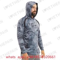 【YF】 Pelagic Fishing Shirts Mask Summer Outdoor Men Long Sleeve T Shirt Fish Sun Protection Breathable Hooded Angling Clothing