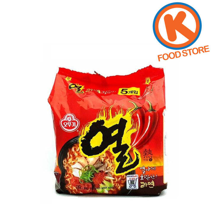 1 Pack(5pcs) Ottogi Korean Yeul/Yeol Ramen Noodle 600g Korean Ramen ...