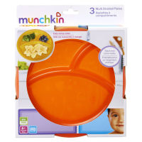 Munchkin : MNK44982# จานแบ่ง  Multi Divided Plates - 3pk. (44992)