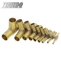 Brass Splicer Pipe Fitting T Shape 3 Way Hose Barb 4 6 8 10 12 16mm Copper Barbed Connector Joint Air Water Oil Coupler Adapter