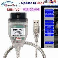 {bee car products} V18.00.008มินิ VCI สำหรับโตโยต้าสายวินิจฉัยรถ OBD2 J2534 FTDI FT232RL TIS Techstream คอนเนคเตอร์สายเคเบิลอัตโนมัติ