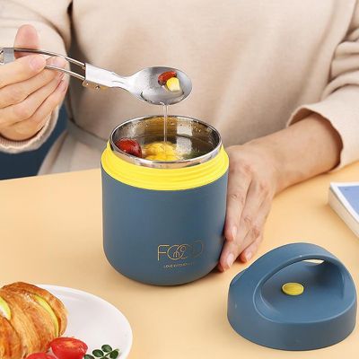 hot！【DT】✼♤❣  Thermal Insulated Food Warmer 460 Ml Soup Cup for Kids School Outdoor
