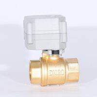 DN8-DN32 BSPNPT 14"-1 14 2-Way Compact Motorized Ball Valve 9-24VACDC Electric Motor Valve