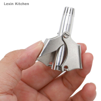 Lexin Kitchen 1PC Nose Trimmer สำหรับผู้ชายแบบพกพาสแตนเลสคู่มือ Trimmer สำหรับเครื่องโกนหนวดล้างทำความสะอาดจมูกหูผม Trimmer Professional กรรไกร