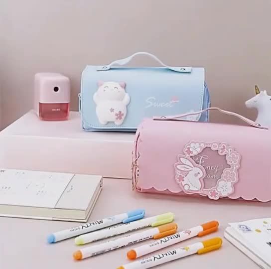 Cute Kawaii Large Capacity Pencil Case School Pen Case Supplies