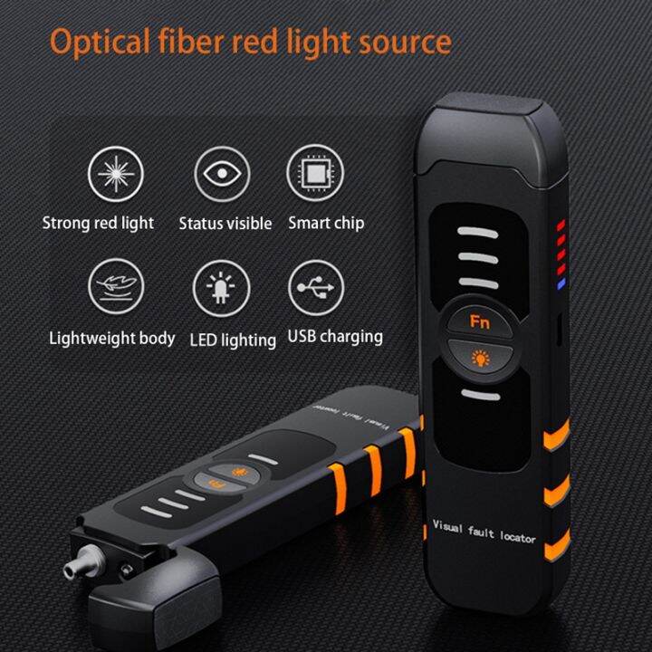 fiber-optic-tester-pen-type-red-light-visual-fault-locator-rechargeable-optical-cable-test-optical-power-meter-5mw