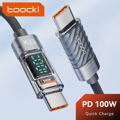 Toocki 100W สายเคเบิล Type C เป็น 3.0 4.0 ชาร์จเร็ว USB สําหรับ