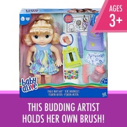 Baby Alive Finger Paint Baby Blonde Hair Doll C0960