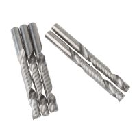 5pcs 6 * 42MM ขลุ่ยเดี่ยว CNC Milling เครื่องมือ เครื่องตัดแกะสลัก ดอกกัดแกะสลักไม้ ใบมีดเจาะสําหรับตัด MDF อะคริลิค พลาสติก