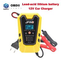 ZZOOI Jfind 12V Pulse Repair 6A Fast Charge For Car/Motorcycle Lead-acid lithium Car Battery Charger LCD Display battery tester