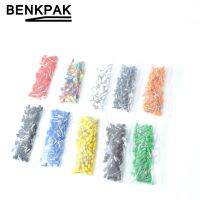100PCS Insulated Wire Terminals Bootlace Ferrules For 1.5mm2 16 AWG Wire 8mm of Pin Length E1508 Brass tubes