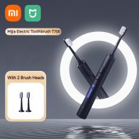 แปรงทำความสะอาดช่องปากเหมาะสำหรับ Xiaomi T700เครื่องสำหรับวัดระดับน้ำการสั่นสะเทือนฟอกสีฟันแปรงสีฟันไฟฟ้าพลังคลื่นเสียงจอแสดงผลแอลอีดี IPX7