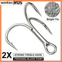 WENKEN 10PCS/Set กีฬา Sharped ตะขอมีหนาม Treble Jig Fishhooks Fishing Tackle เหล็กกล้าคาร์บอนสูง