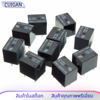 SONGLE 10 Pcs รีเลย์5 Pin SPDT SRA-12VDC-CL DC 12V คอยล์20A PCB สากลใหม่สีดำ