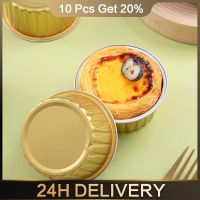 10pcs Tin Paper Cake Cups Thickened Air Fryer Oven Foil Baking Pastry Party Tools Kitchen Bakeware Supplies
